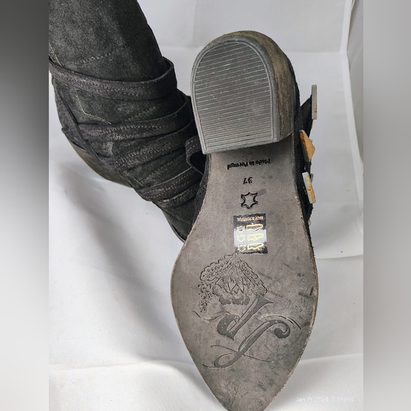 NWOT Free People Mason Western Booties Boots sz 6.5 - Picture 6 of 6